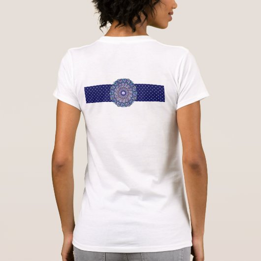 Blue Rosace T-shirt (Achterkant)