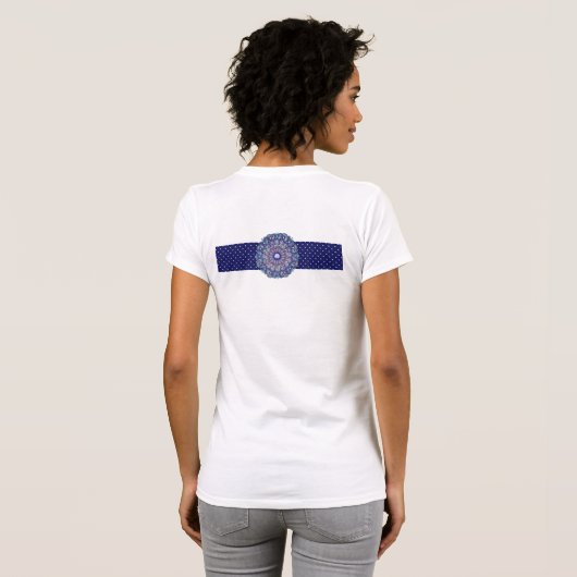 Blue Rosace T-shirt (Achterkant volledig)