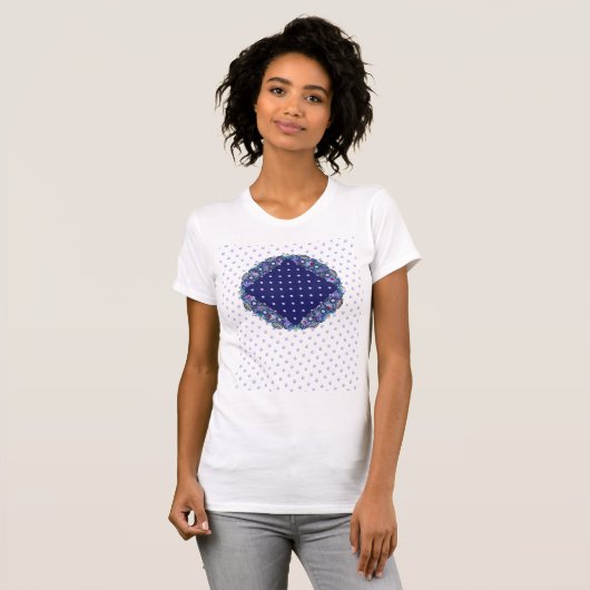 Blue Rosace T-shirt (Voorkant volledig)