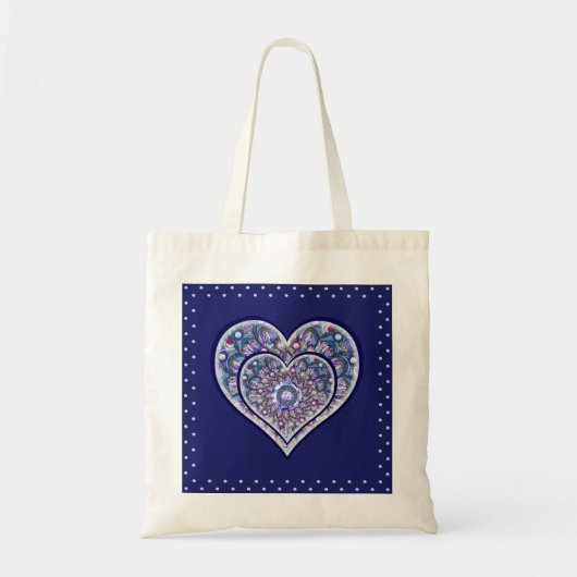 Blue Rosace Tote Bag (Voorkant)