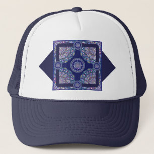 Blue Rosace Trucker Pet