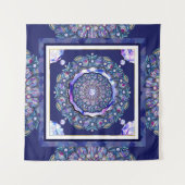 Blue Rosace Wandkleed (Voorkant (horizontaal))