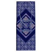 Blue Rosace Wijn Cadeautas (Achterkant)