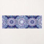 Blue Rosace Yogamat (Achterkant (horizontaal))
