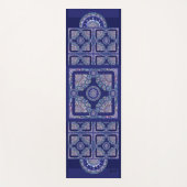 Blue Rosace Yogamat (Voorkant)