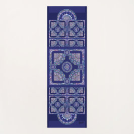 Blue Rosace Yogamat