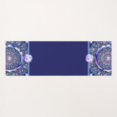 Blue Rosace Yogamat (Achterkant (horizontaal))