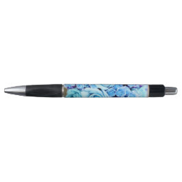 Blue Rose Bouquet Flower Pen