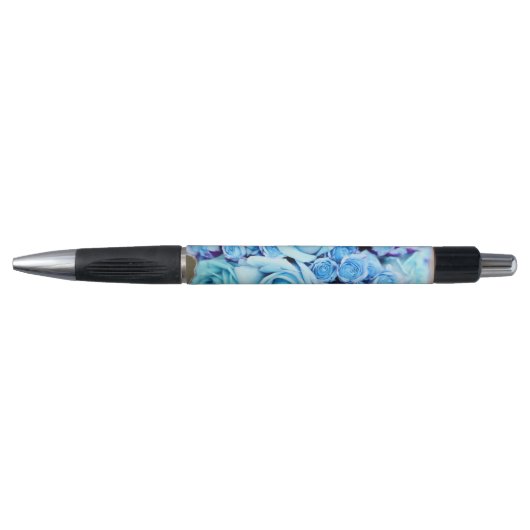 Blue Rose Bouquet Flower Pen (Voorkant)