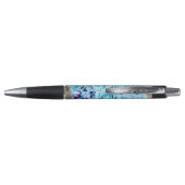 Blue Rose Bouquet Flower Pen (Achterkant)