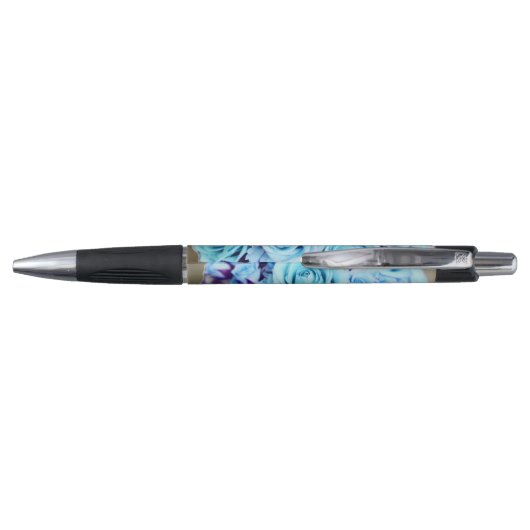 Blue Rose Bouquet Flower Pen (Achterkant)