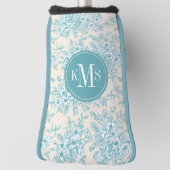Blue Rose Bouquet Garden Floral Pattern Golfheadcover (Draai 90)