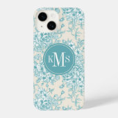 Blue Rose Bouquet Garden Floral Pattern iPhone Hoesje (Achterkant)