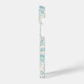 Blue Rose Bouquet Garden Floral Pattern iPhone Hoesje (Linkerkant)