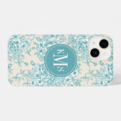 Blue Rose Bouquet Garden Floral Pattern iPhone Hoesje (Achterkant horizontaal)