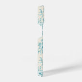 Blue Rose Bouquet Garden Floral Pattern iPhone Hoesje (Rechterkant)