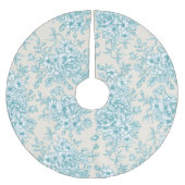 Blue Rose Bouquet Garden Floral Pattern Kerstboom Rok (Voorkant)