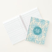 Blue Rose Bouquet Garden Floral Pattern Notitieboek (Binnen)