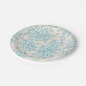 Blue Rose Bouquet Garden Floral Pattern Papieren Bordje (Gekanteld)