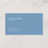 Blue Rose Floral Arch Misty Mountain Lake Visitekaartje (Achterkant)