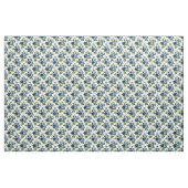 Blue Rose Floral Pattern Stof (Fat Quarter)