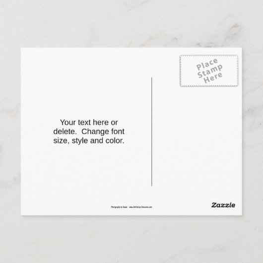 Blue Rose Flower Personalized Briefkaart (Achterkant)