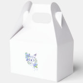 Blue Rose Ribbon 60th Birthday Bedankdoosjes (Achterkant)