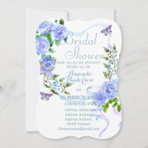 Blue Rose Romantics Bruidsuitnodiging