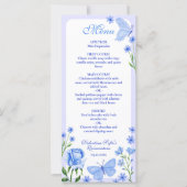 Blue Roses, Florals and Butterflies Quinceañera (Voorkant)