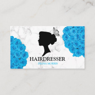 Blue Roses Kapsalon Kapper Schoonheidssalon Visitekaartje