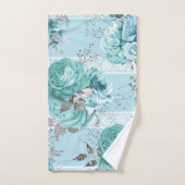 Blue Roses Lace Elegant Bad Handdoek (Handdoek)
