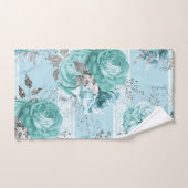 Blue Roses Lace Elegant Bad Handdoek (Handdoek)