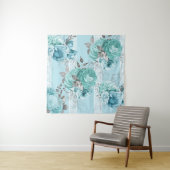 Blue Roses Lace Elegant Wandkleed (In Situ (horizontaal))