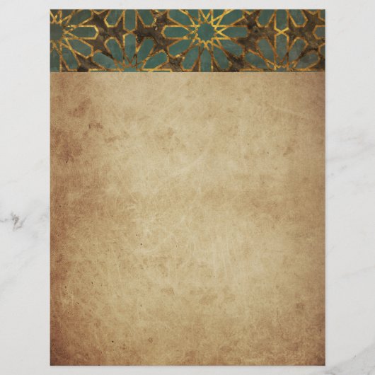Blue Rosy Brown Arabesque (Voorkant)
