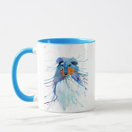 Blue Rough Collie Mug Mok (Links)
