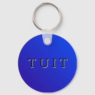 Blue Round Tuit-Sleutelhanger Sleutelhanger