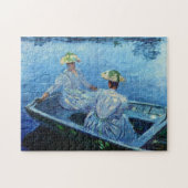 Blue Rowboat Monet Fine Art Legpuzzel (Horizontaal)