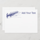 Blue Rowing Rowers Creming Team Water Sports #3 (Voorkant / Achterkant)