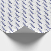 Blue Rowing Rowers Creming Team Water Sports #3 Cadeaupapier (Hoek)