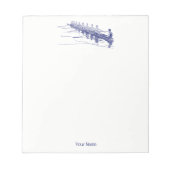 Blue Rowing Rowers Creming Team Water Sports #3 Notitieblok (Voorkant)