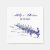 Blue Rowing Rowers Creming Team Water Sports #3 Servet (Voorkant)