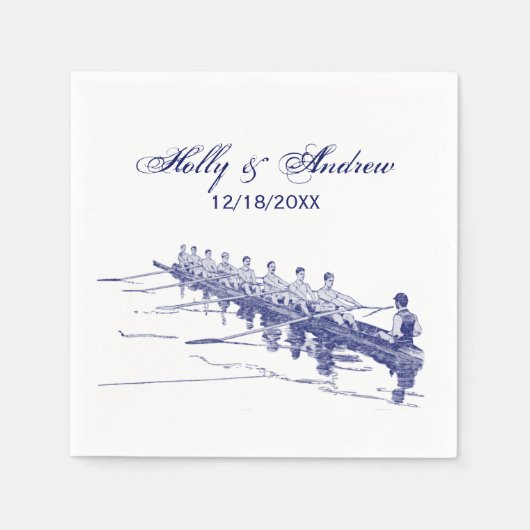 Blue Rowing Rowers Creming Team Water Sports #3 Servet (Voorkant)