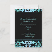 Blue Royal Damask RSVP (Achterkant)