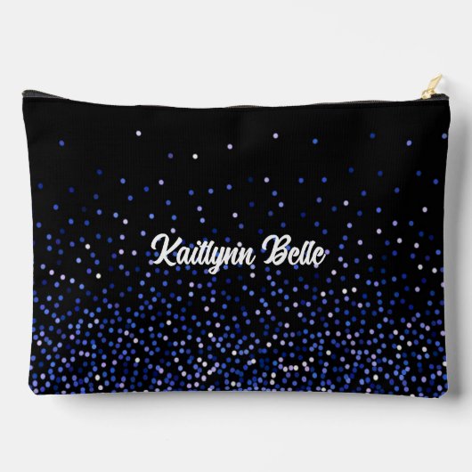 Blue Royal Glitz Pageant Pocket Accessory Bag Etui (Achterkant)