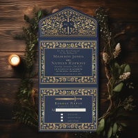 Blue Royal Medieval Sword Wedding