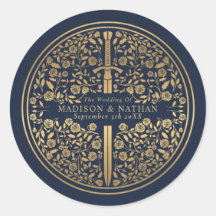 Blue Royal Medieval Sword Wedding