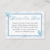 Blue Royal Prince & Carriage Books for Baby Card Informatiekaartje (Voorkant)