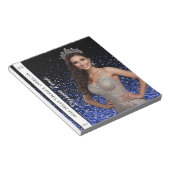 Blue Royale Pageant Photo Autograph Pad Notitieblok (Schuin)
