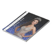 Blue Royale Pageant Photo Autograph Pad Notitieblok (Linkerzijde)