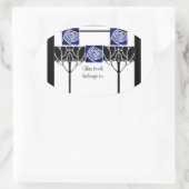 Blue rozen Art Nouveau sticker (Tas)